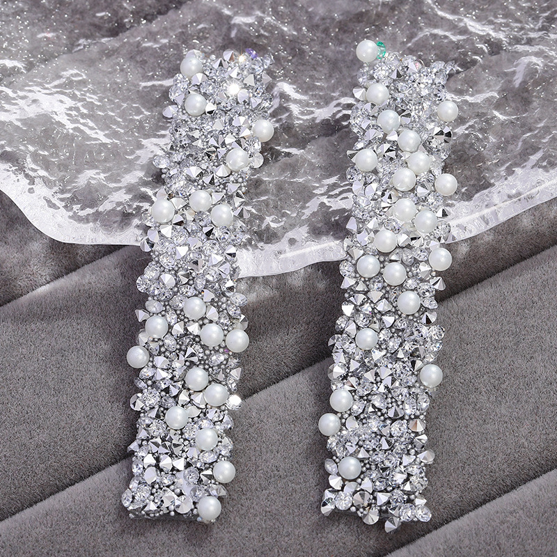 17:17 Solid Color Ore Silver White Diamond [with Pearl]]