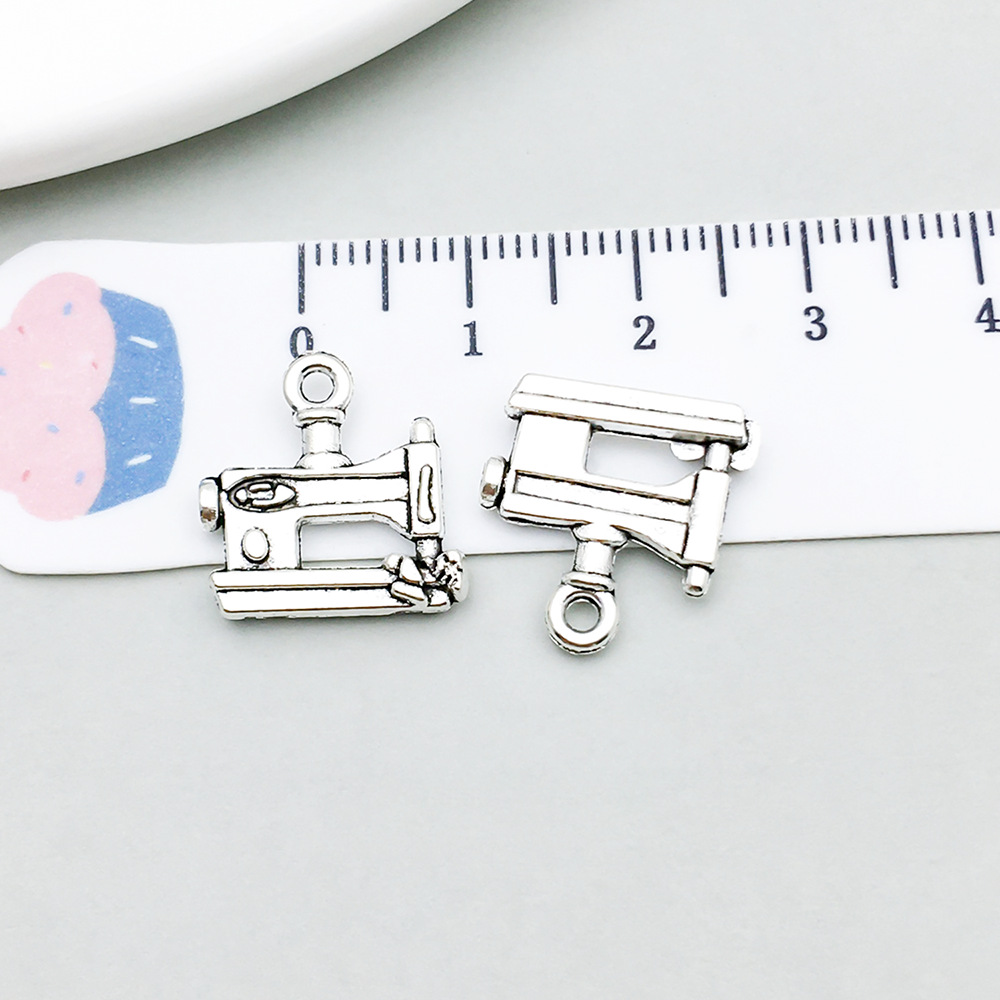 4:1 ancient silver sewing machine 14*15mm