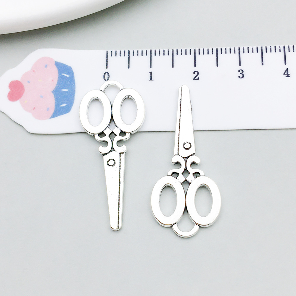 6:1 ancient silver scissors 14*32mm