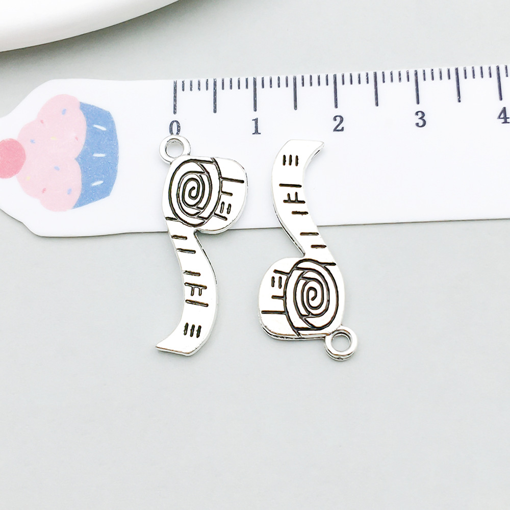 10:1 ancient silver measuring tape 10*27mm