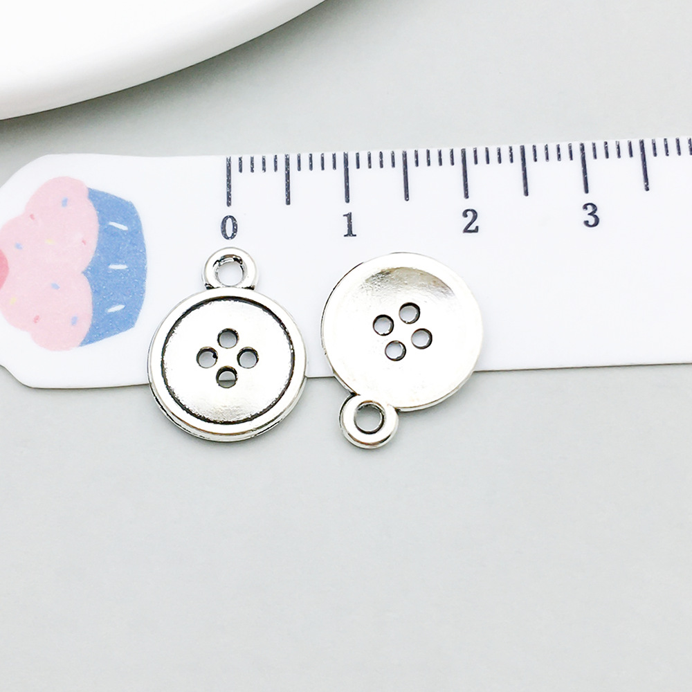 11:1 ancient silver button 13*16mm