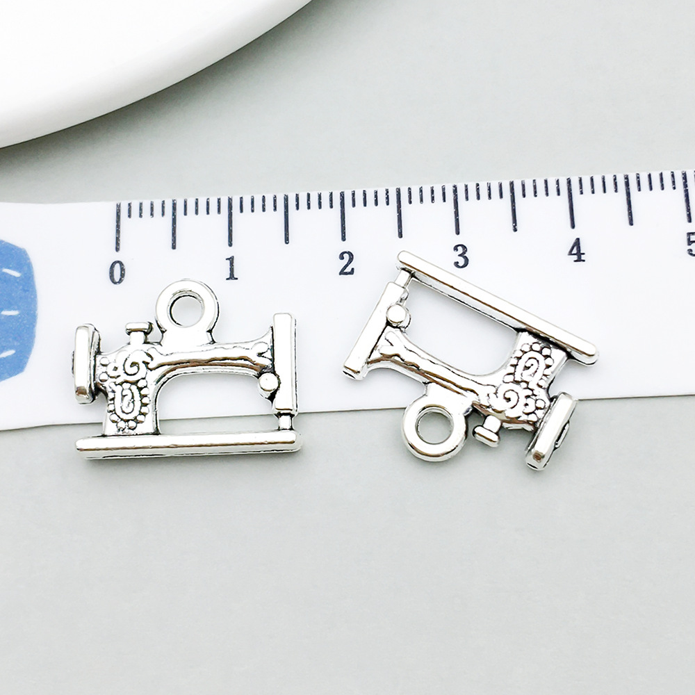 12:1 ancient silver sewing machine 24*25mm