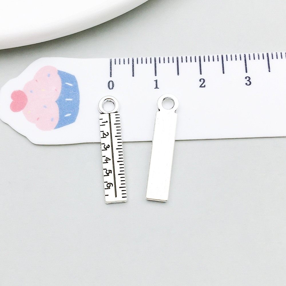 15:1 ancient silver ruler 5*24mm