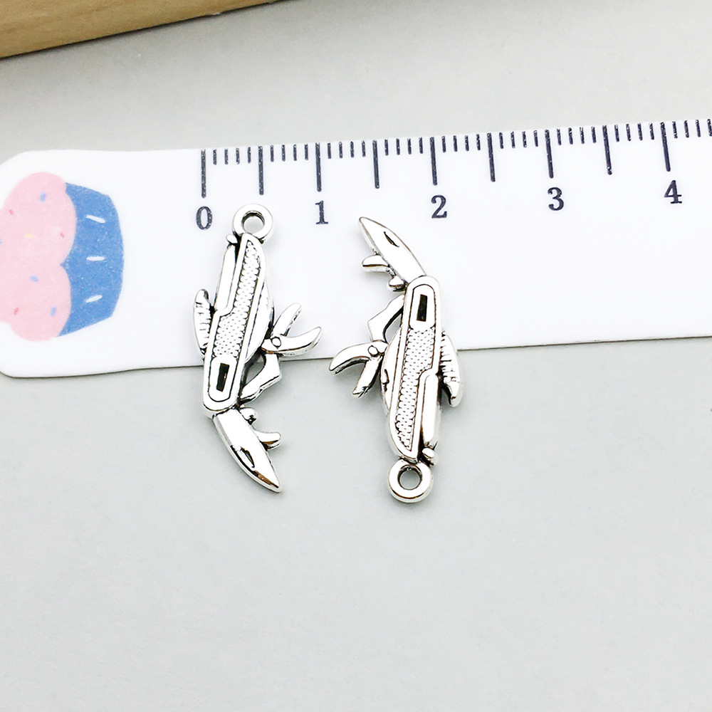 19:1 ancient silver multifunctional knife 11*24mm