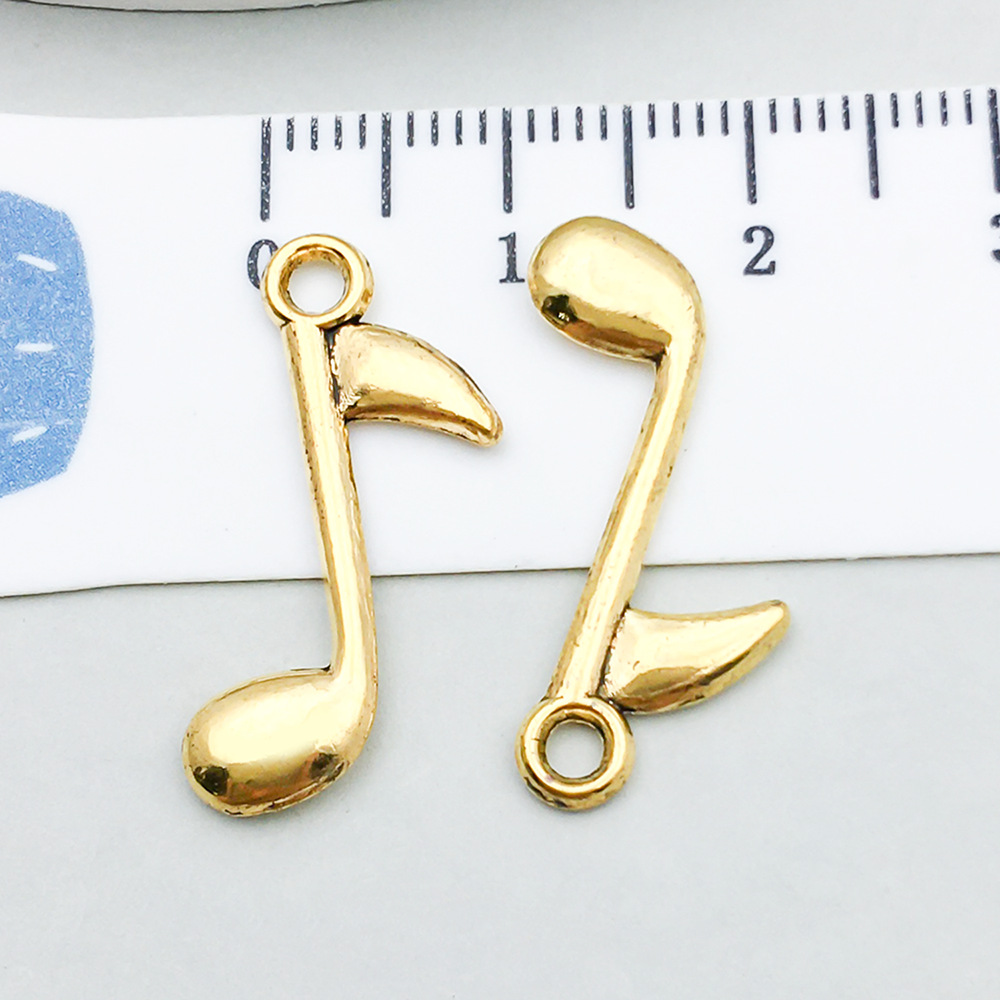 13:1 ancient gold music symbol 8*24mm