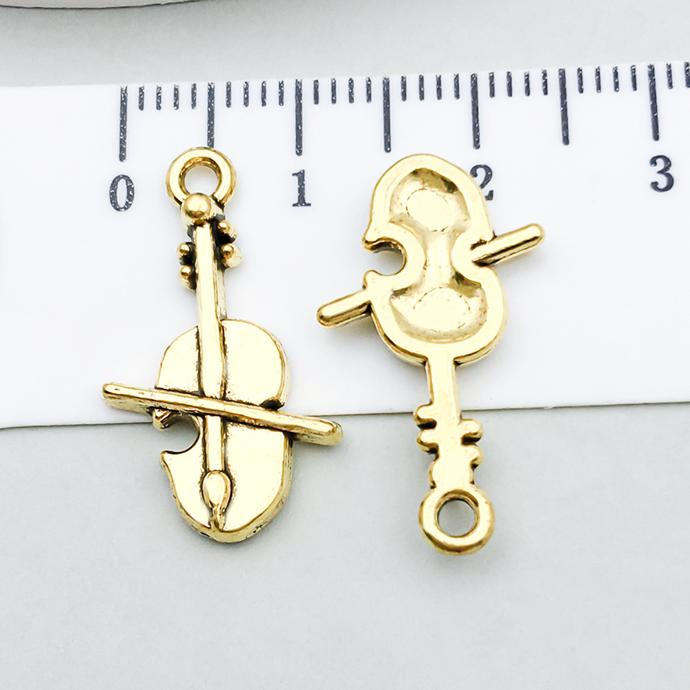 14:1 ancient gold violin 14*23mm