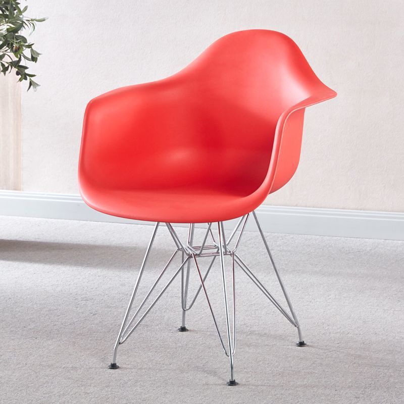 Electroplated silver legs red