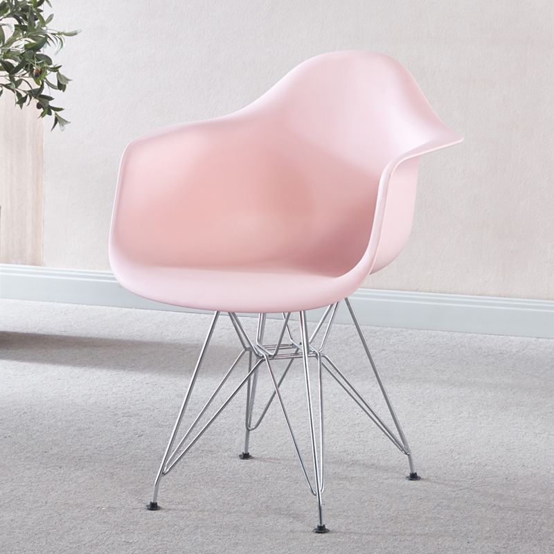 Electroplated silver legs pink