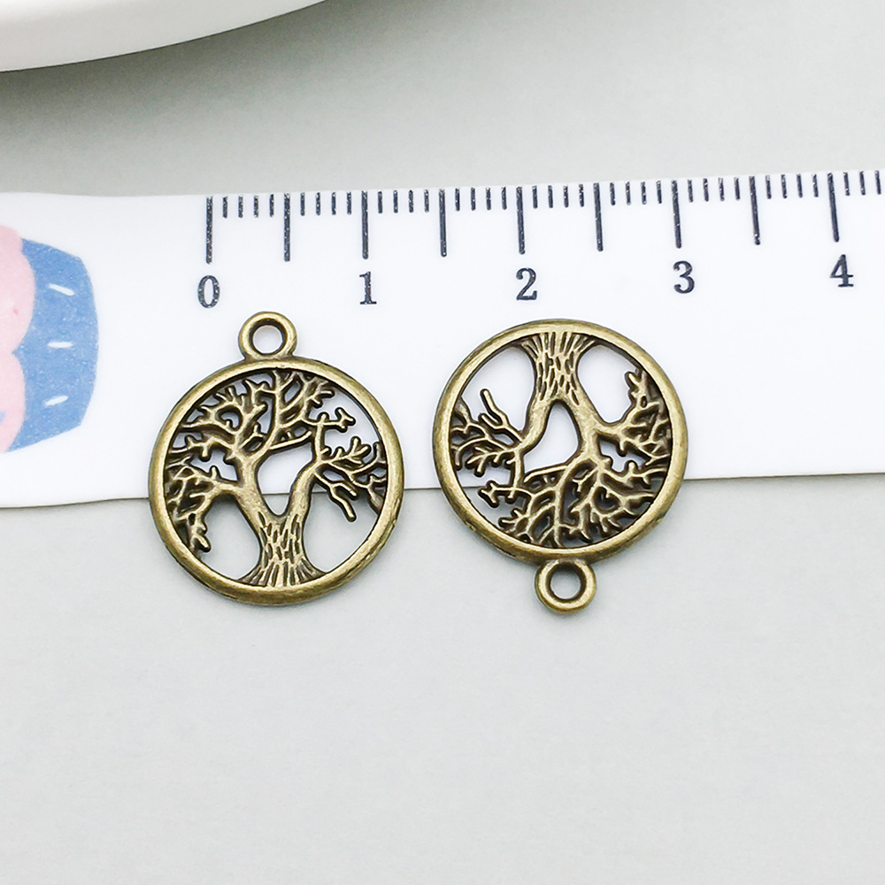 8:1 ancient green round tree of life 16*19mm-