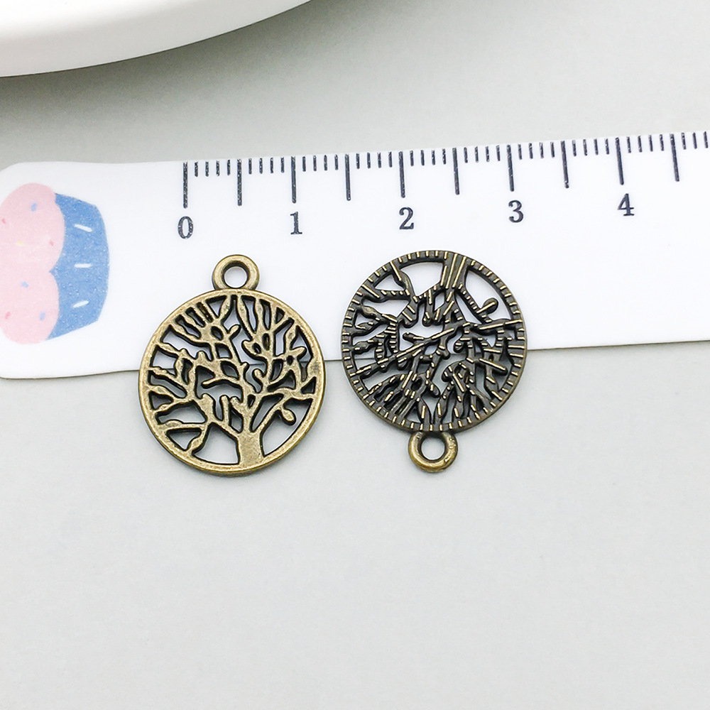 19:1 ancient green round tree of life 16*20mm-