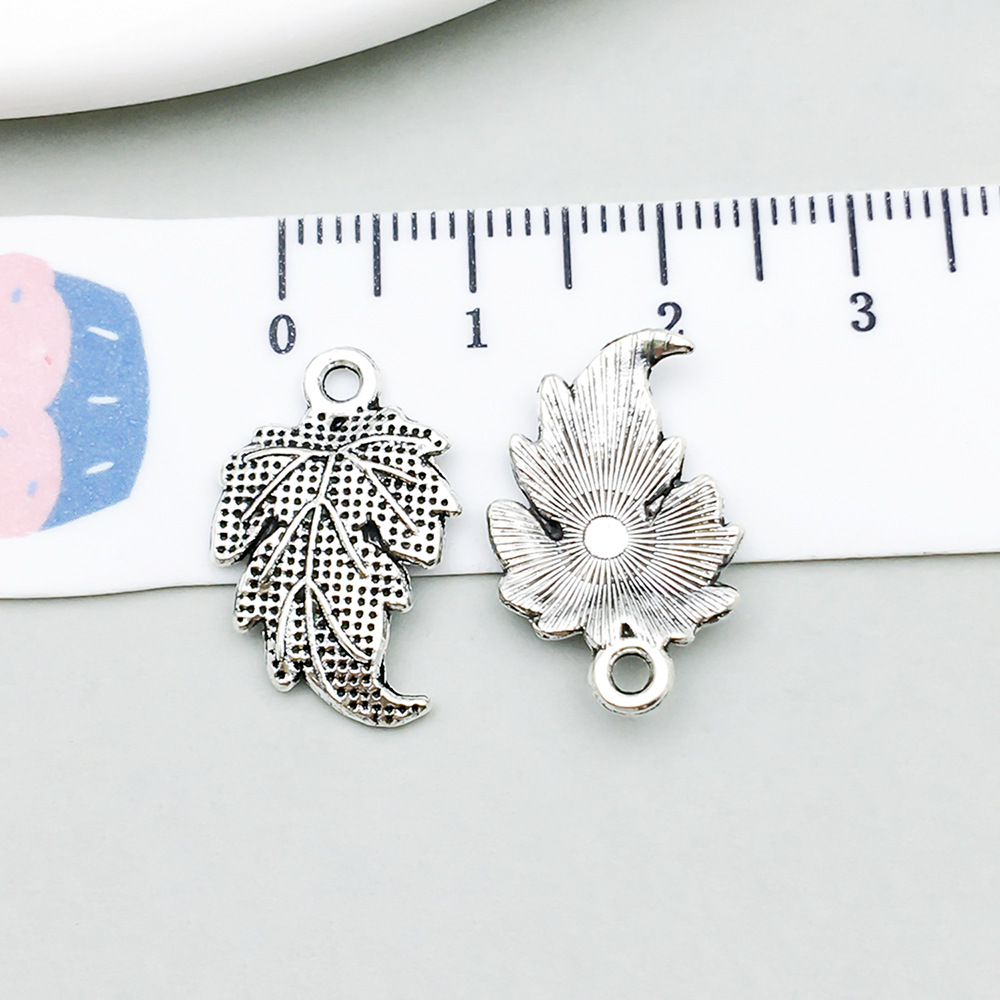 3:1 ancient silver leaf 13*20mm