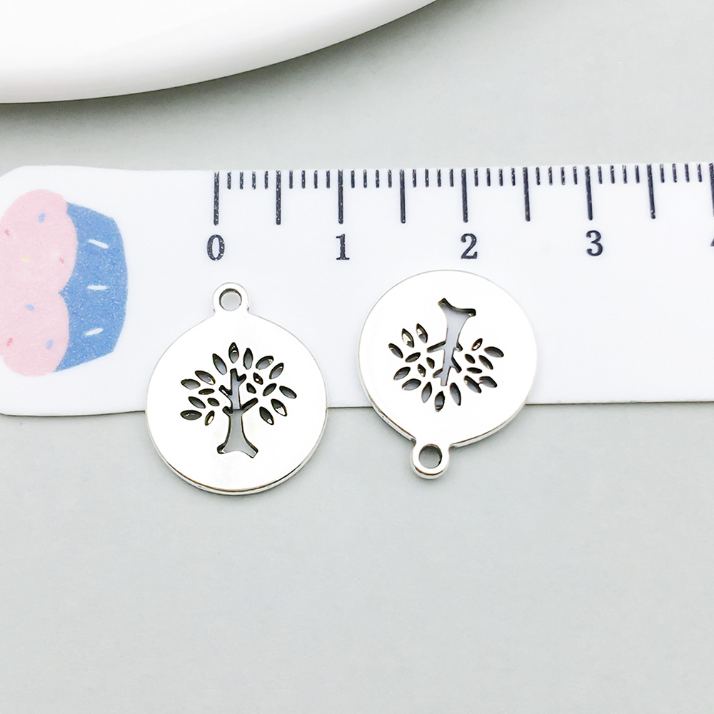 8:1 ancient silver tree of life 15*18mm-