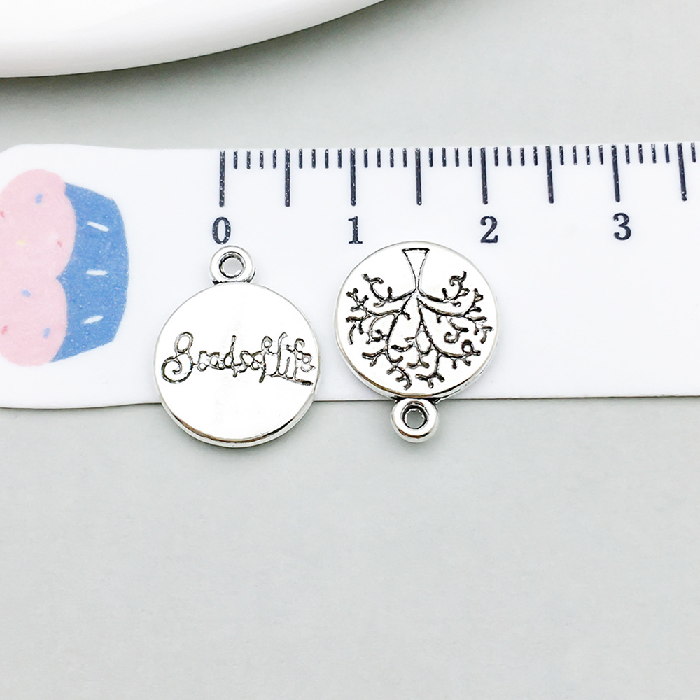 19:1 ancient silver tree of life 13*16mm-