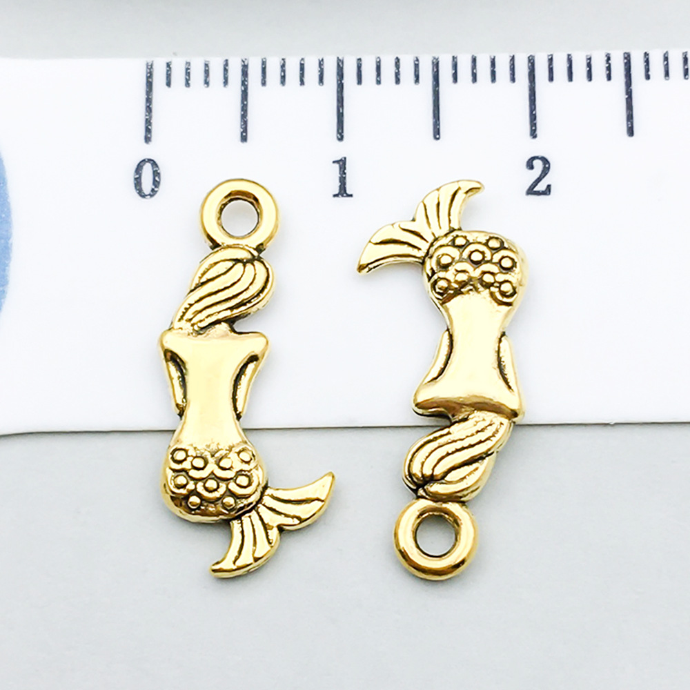 2:1 ancient gold mermaid 9*20mm-