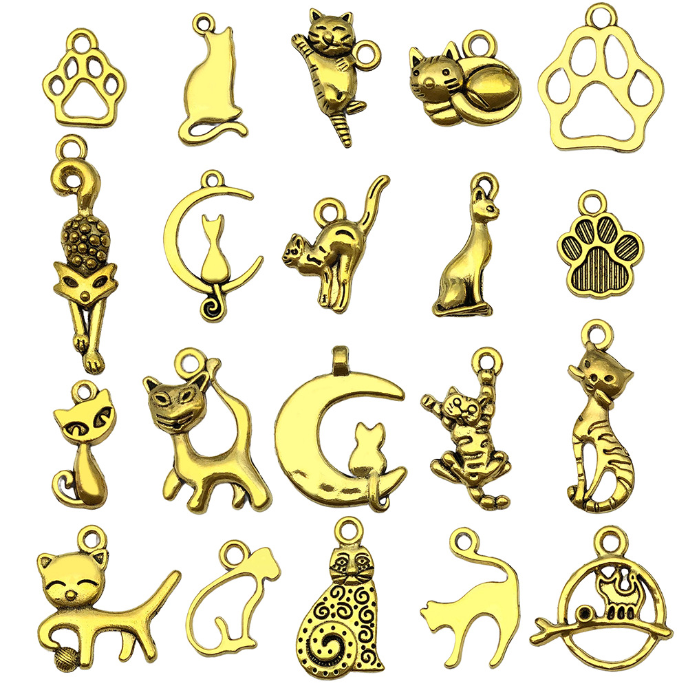 1:Mix 20pcs ancient golden cats series-21g-sn840