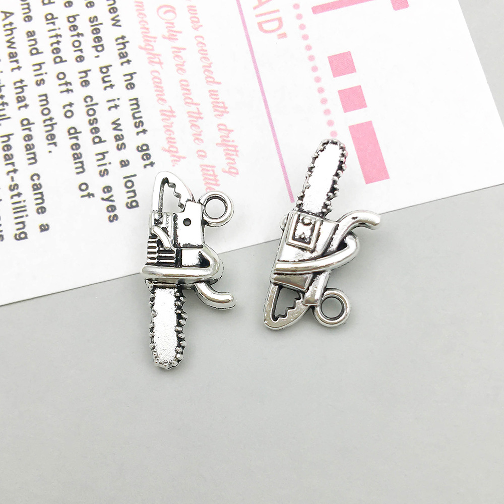 5:1 ancient silver tool chainsaw 20*9mm-1.5g-15483