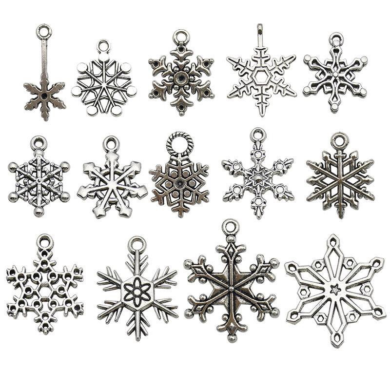 1:Mix 14pcs snowflakes-SN273