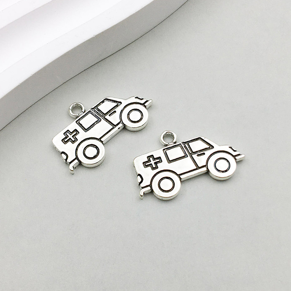 7:1 ancient silver medical ambulance 22*13mm-1.8g-10435