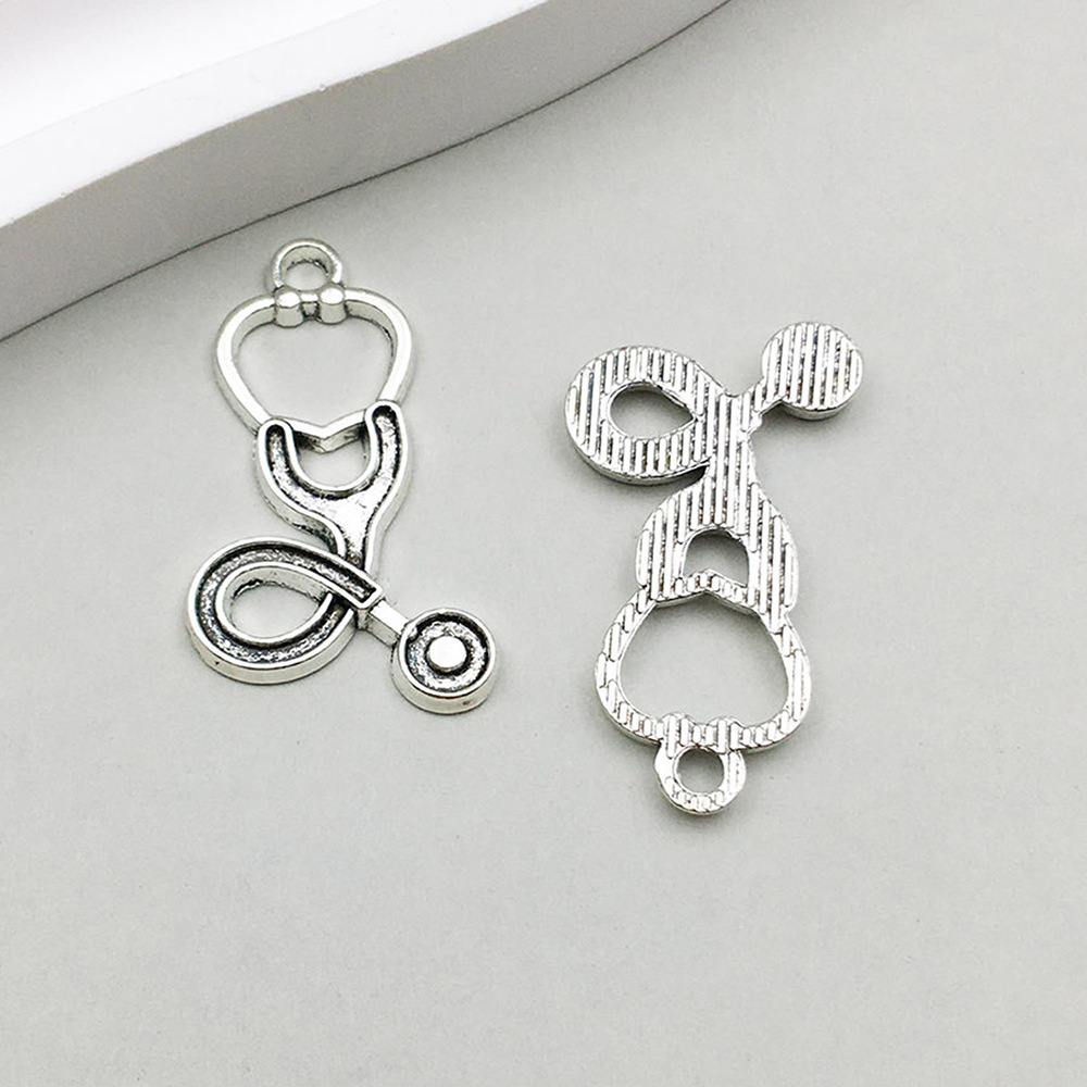 9:1 ancient silver medical earpiece 15*28mm-1.1g-10437