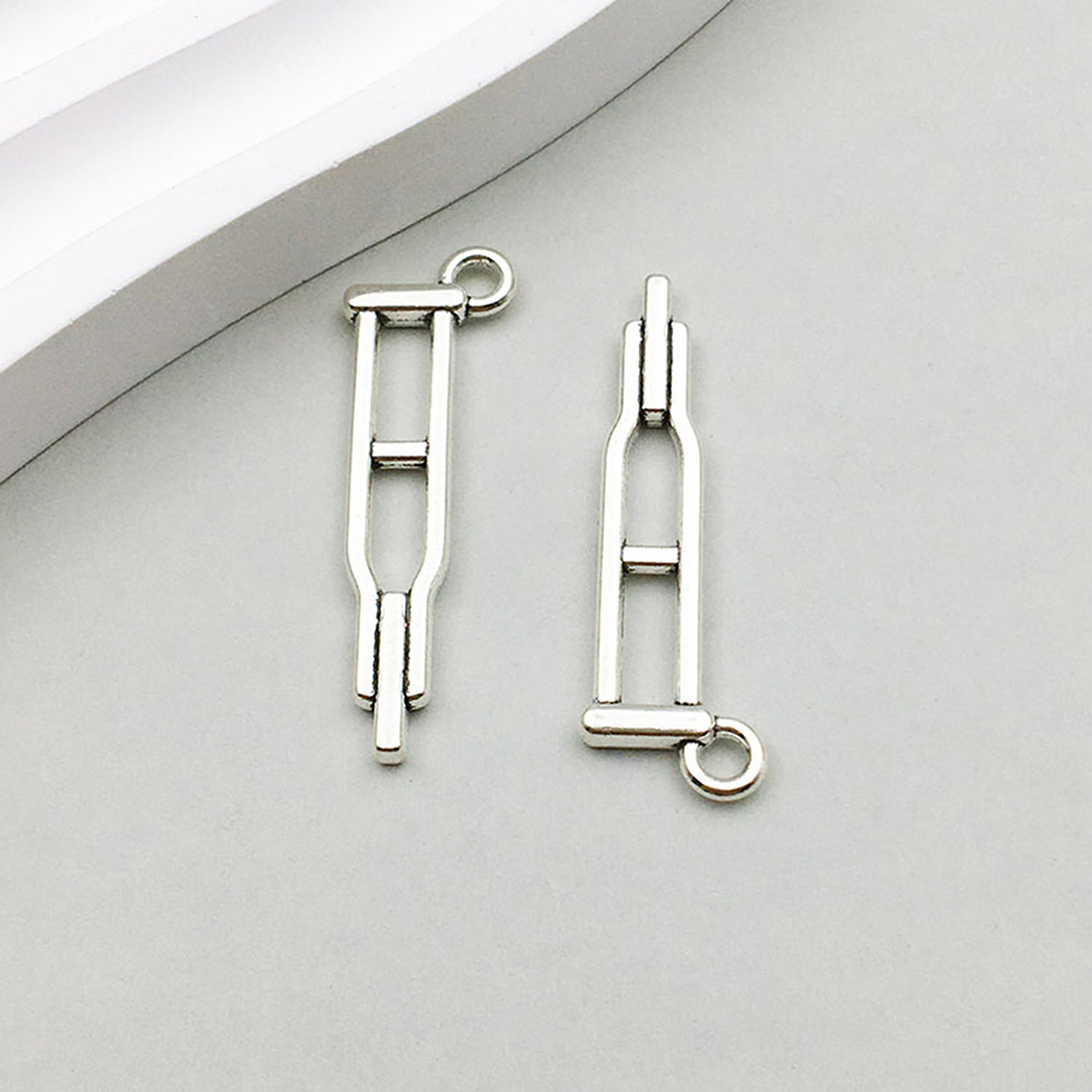 20:1 ancient silver medical crutch 10*32mm-1.3g-12148