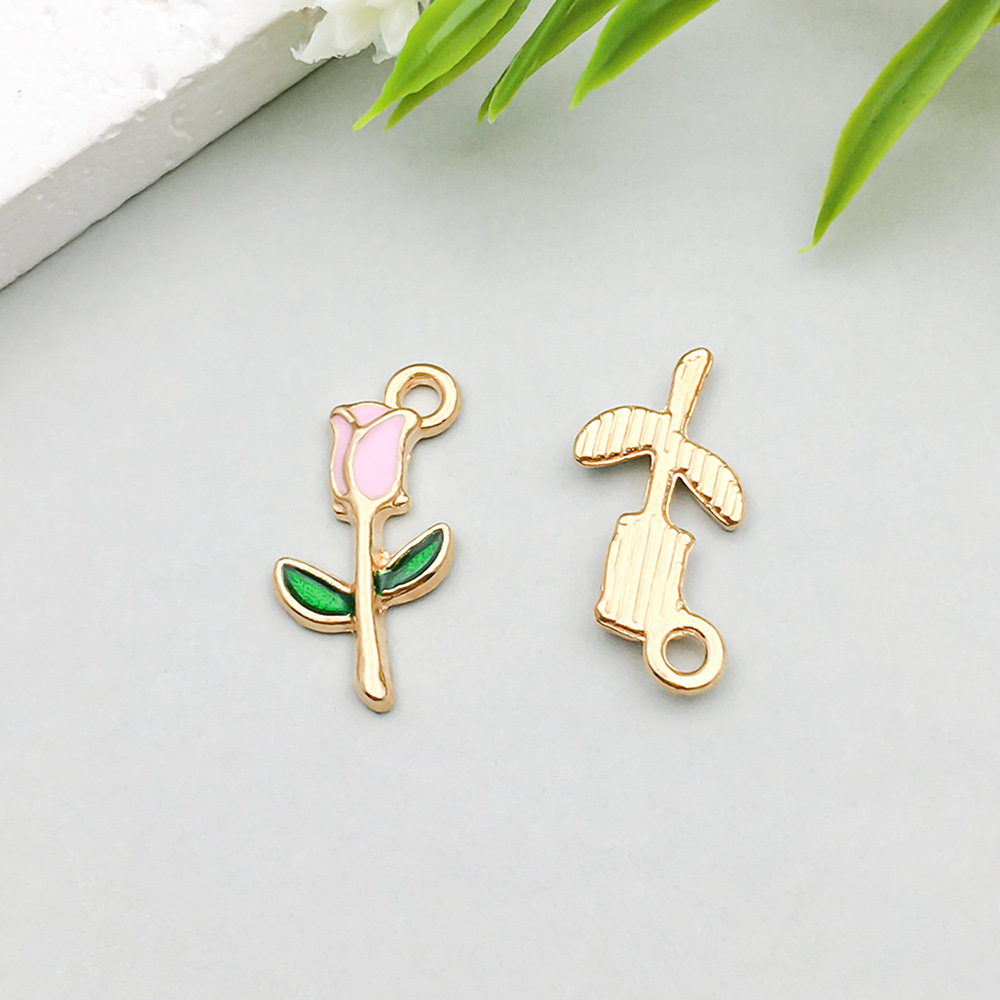 9:1 pink oil dripping rose 9*18mm-0.5g-12317