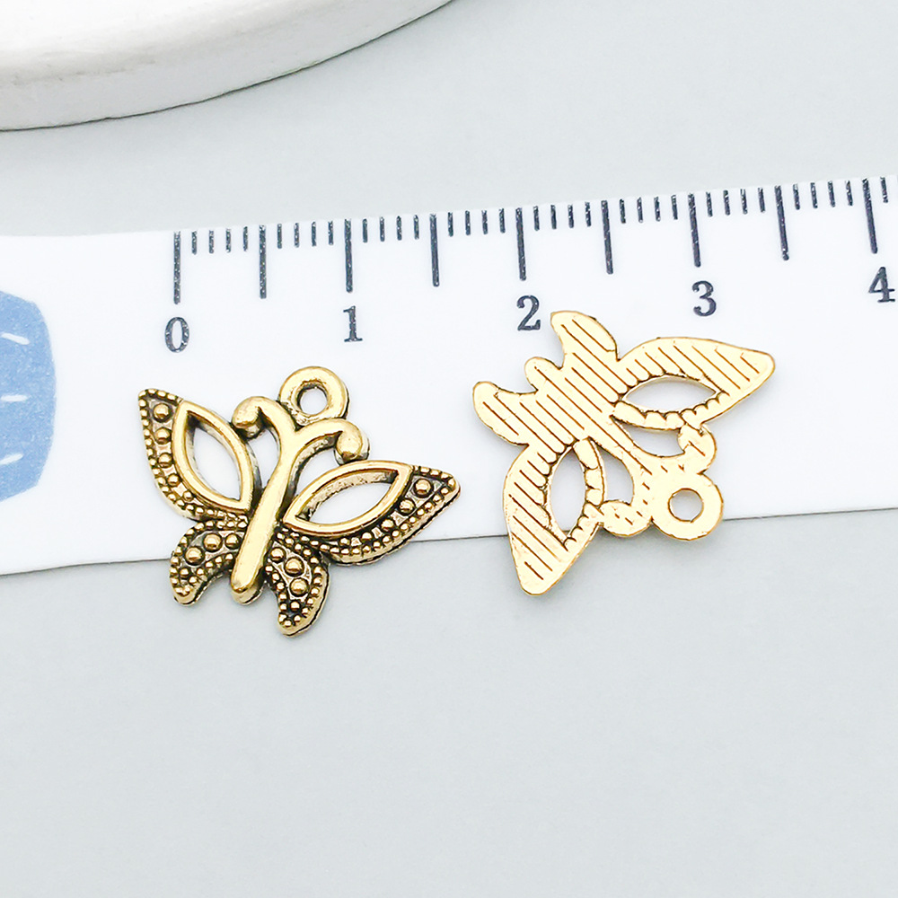 2:1 ancient gold butterfly 15*19mm-0.8g-10215