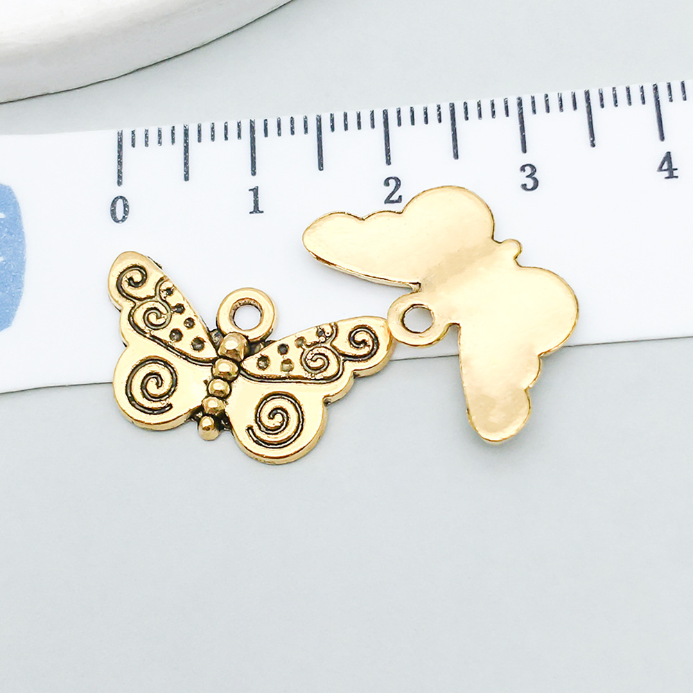 5:1 ancient gold butterfly 22*12mm-1.3g-20165