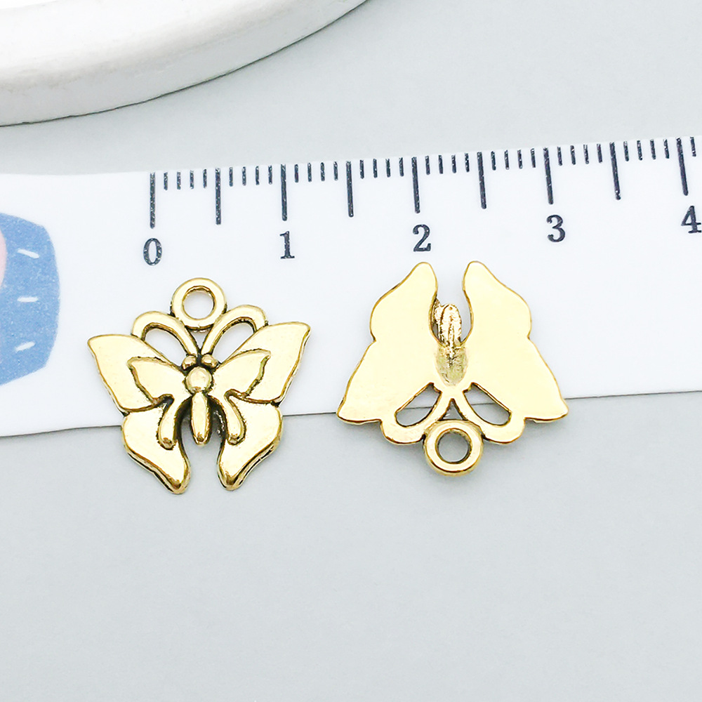 6:1 ancient gold butterfly 16*16mm-1g-20166