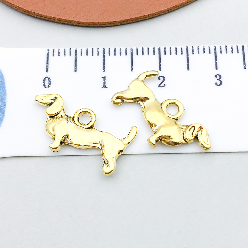 13:1 ancient gold long dog 10*18mm-0.8g-20563