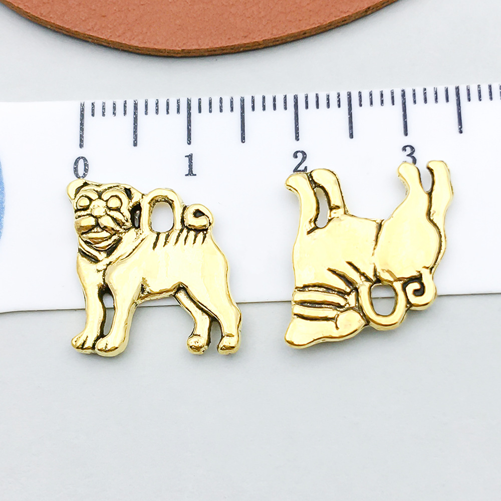 14:1 ancient gold pug 16*15mm-1.6g-20564