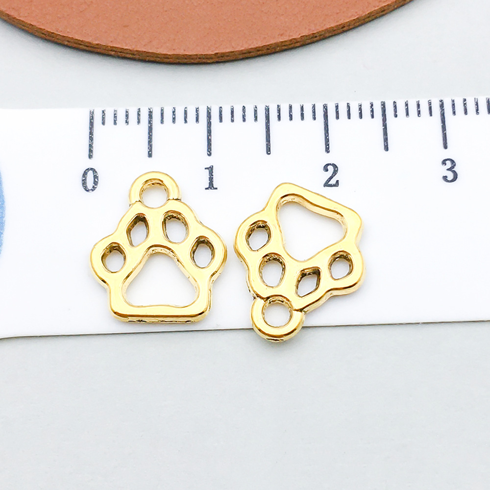 19:1 ancient gold dog paw 13*11mm-0.6g-20592