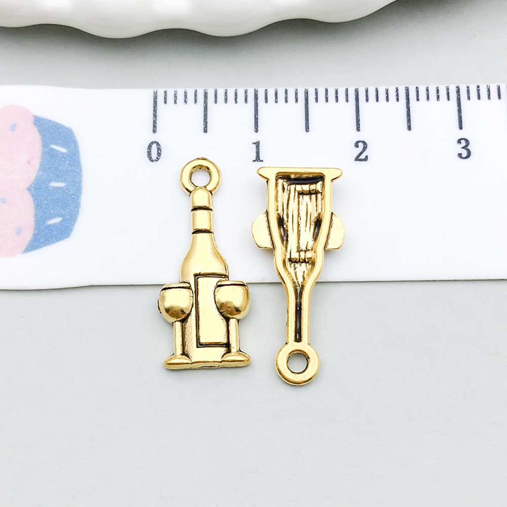 4:1 ancient gold wine glass 9*21mm-0.7g-20749