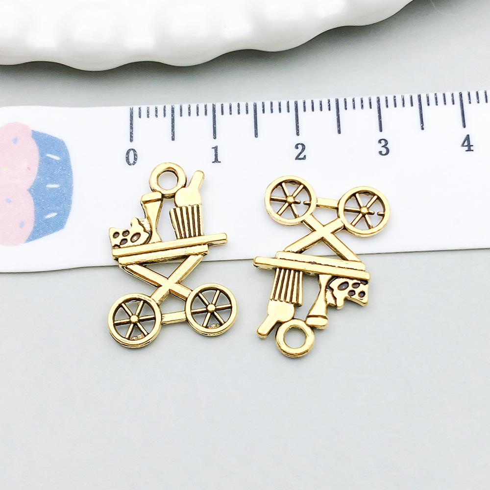 10:1 ancient gold red wine dining cart 15*21mm-1.2g-20755