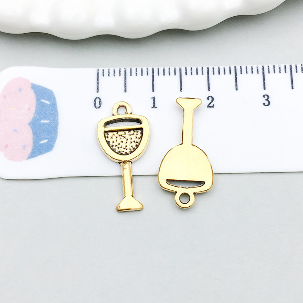 17:1 ancient gold wine glass 9*19mm-0.7g-20762