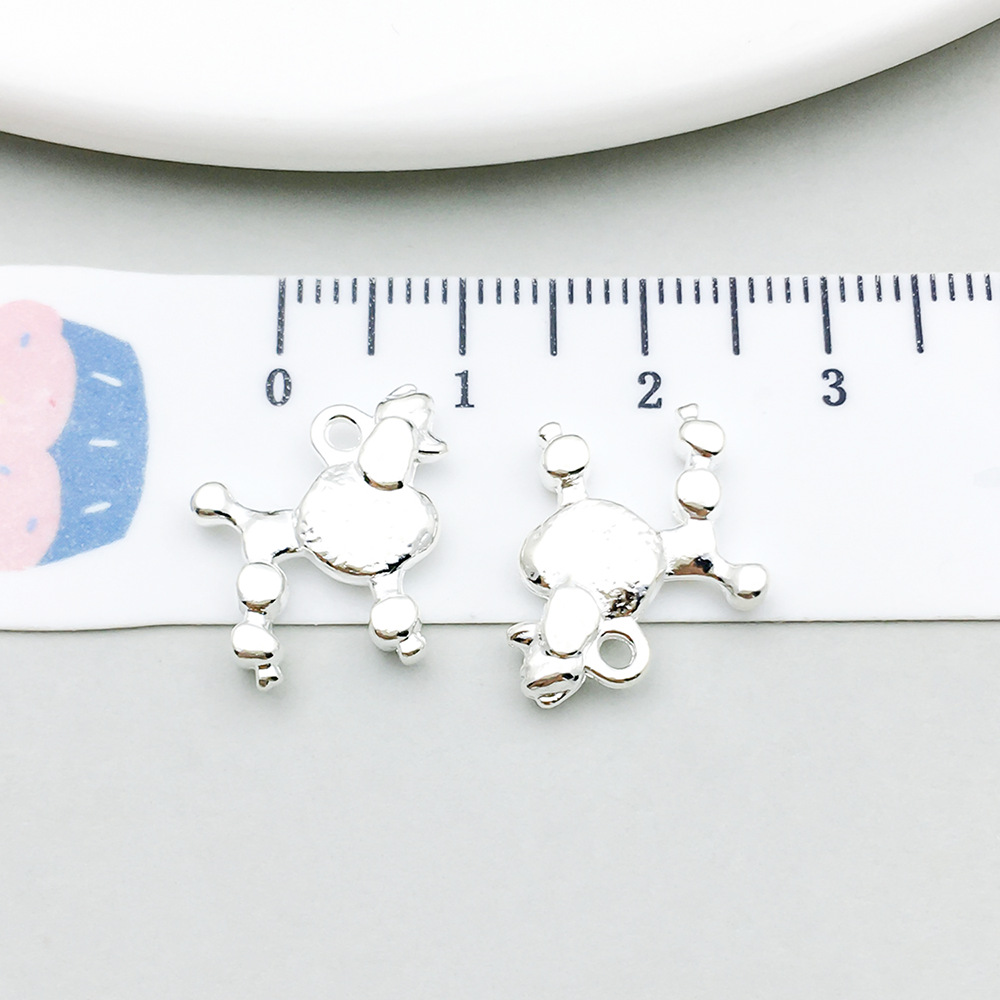 3:1 bright silver fried dog 15*14mm-1.4g-20536