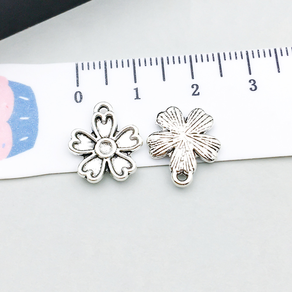 5:1 ancient silver cherry blossom 12*16mm-0.8g-10401