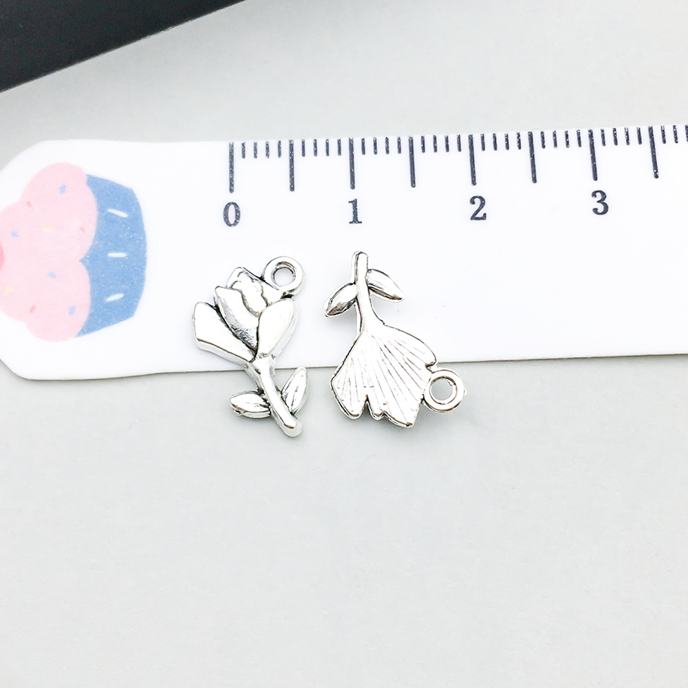 8:1 ancient silver rose 11*15mm-0.7g-10404