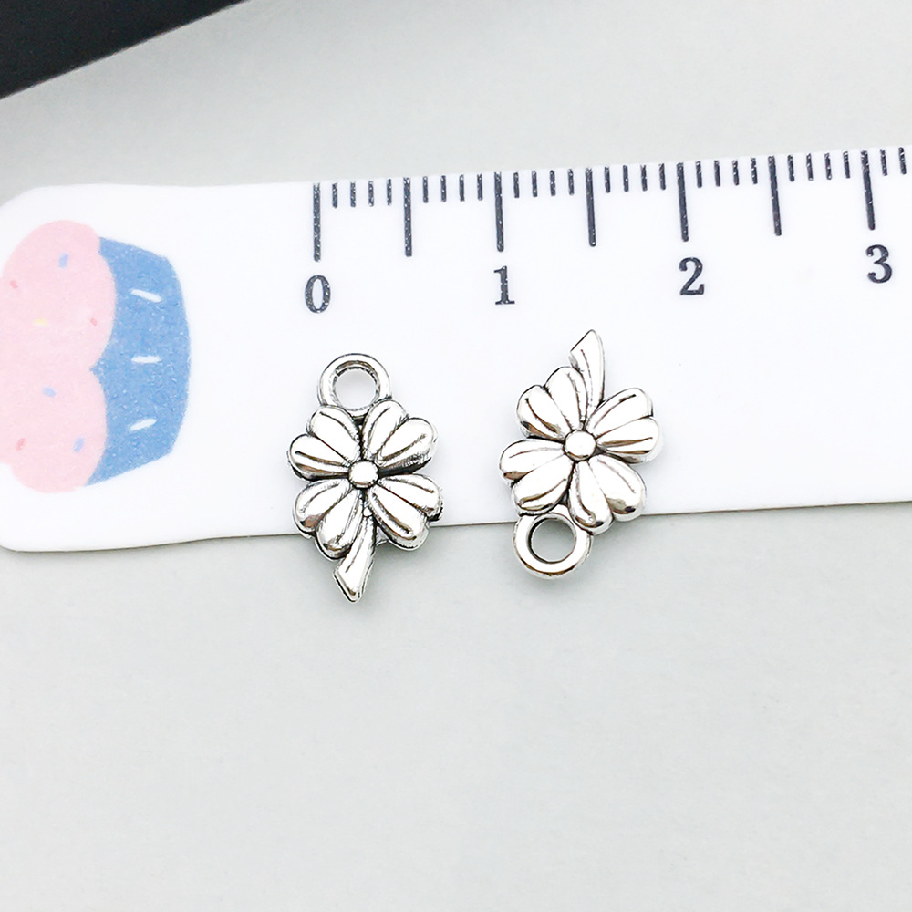 10:1 ancient silver four-leaf clover 9*13mm-0.8g-10410