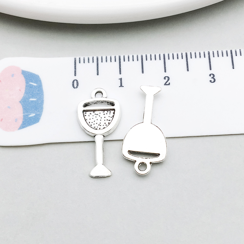 3:1 ancient silver wine glass 9*19mm-0.7g-10552