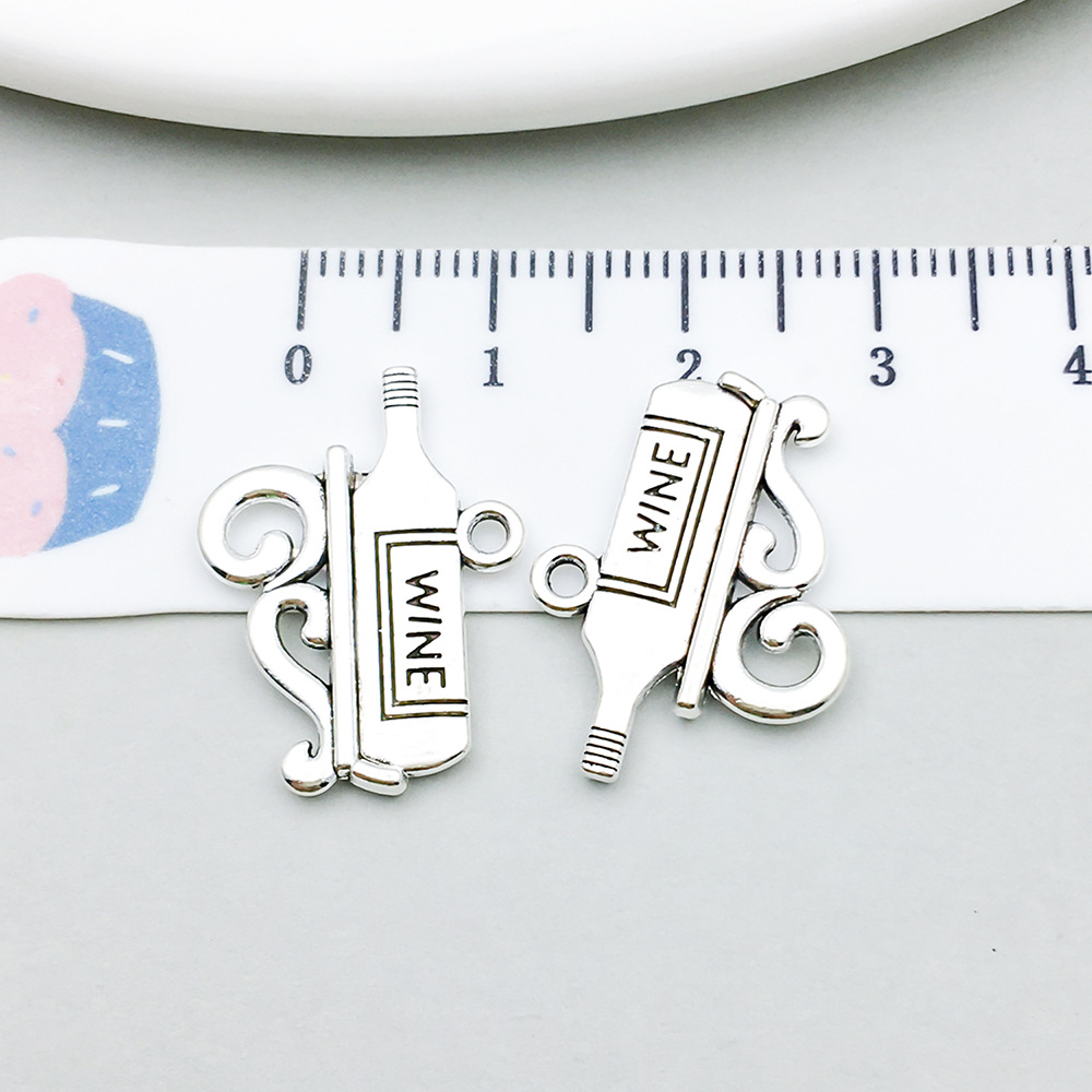 6:1 ancient silver wine bottle 11*22mm-1.7g-10559