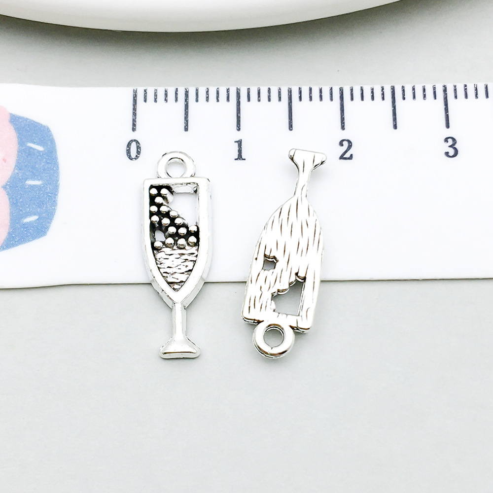 12:1 ancient silver wine glass 6*20mm-0.7g-10565