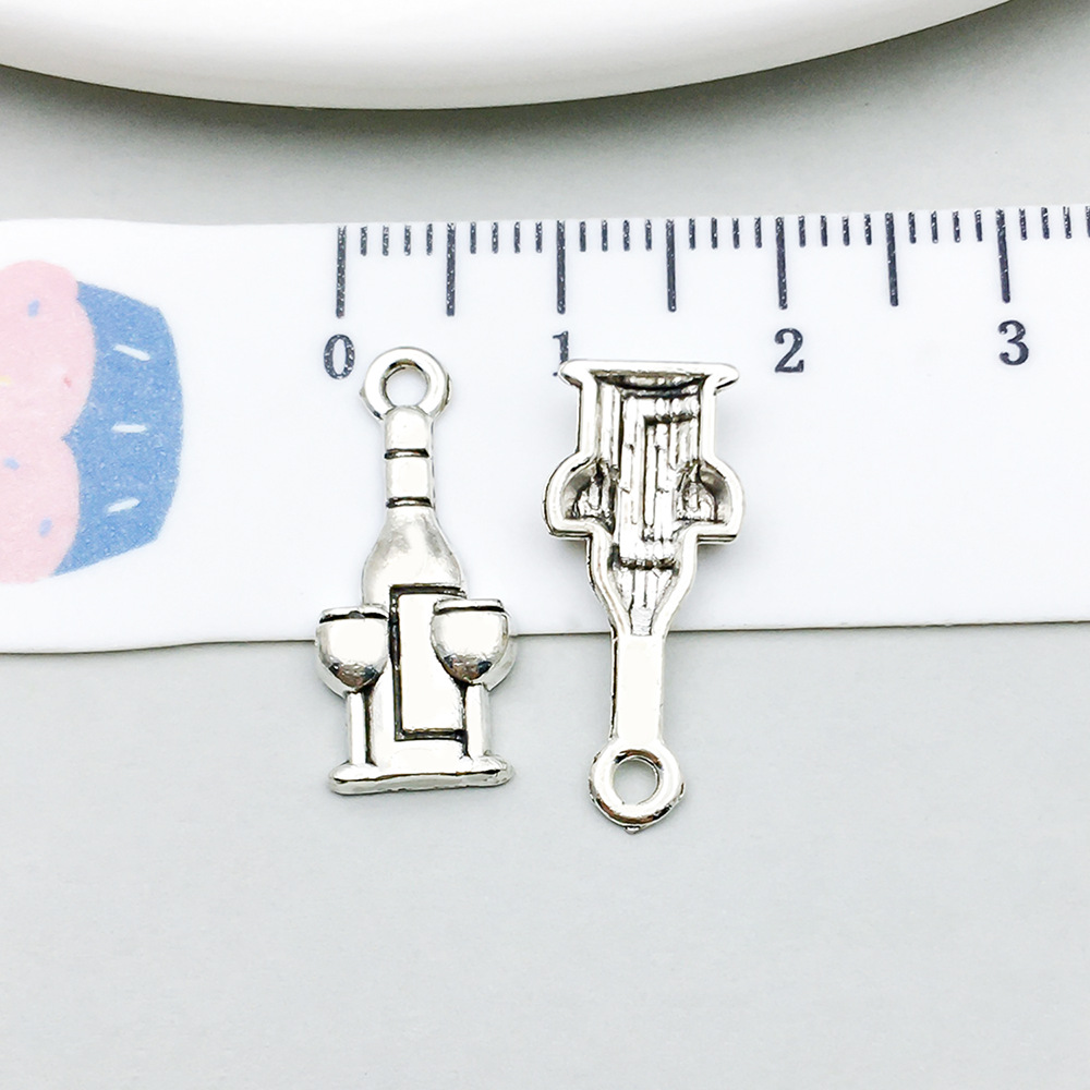 13:1 ancient silver wine glass 9*21mm-0.7g-10566