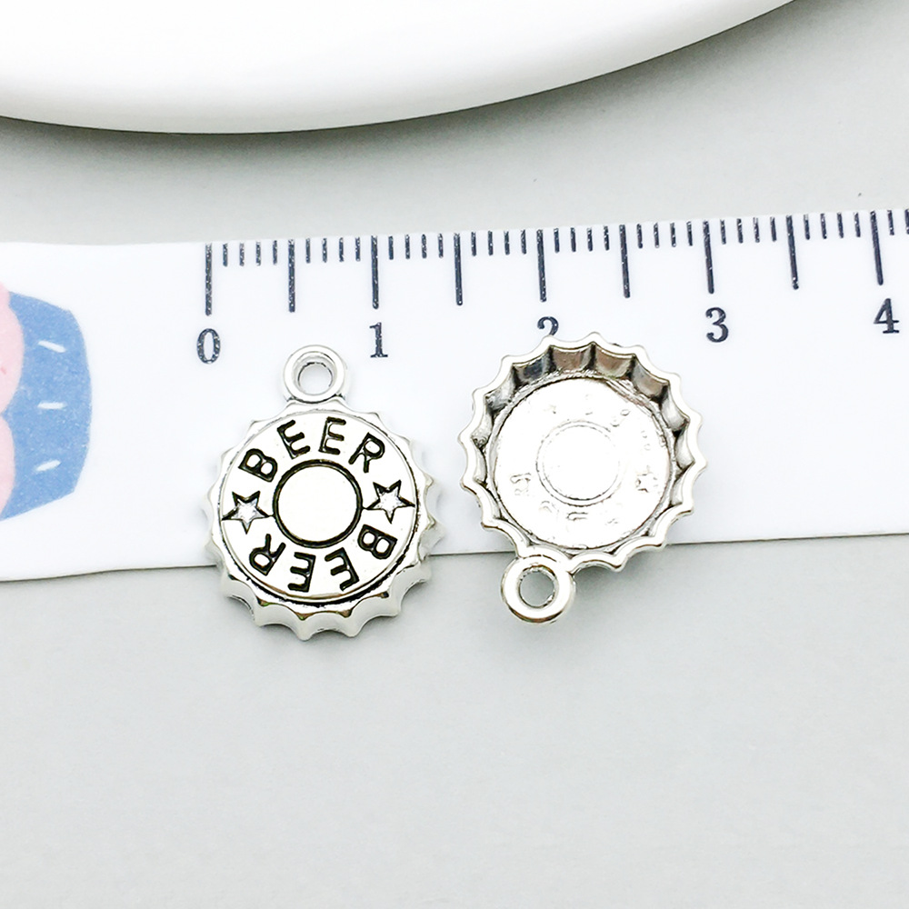 15:1 ancient silver cap 14*17mm-1.2g-12141