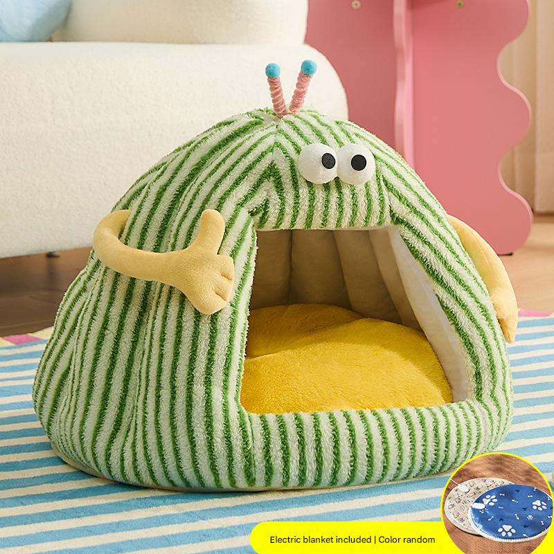 Green with electric blanket