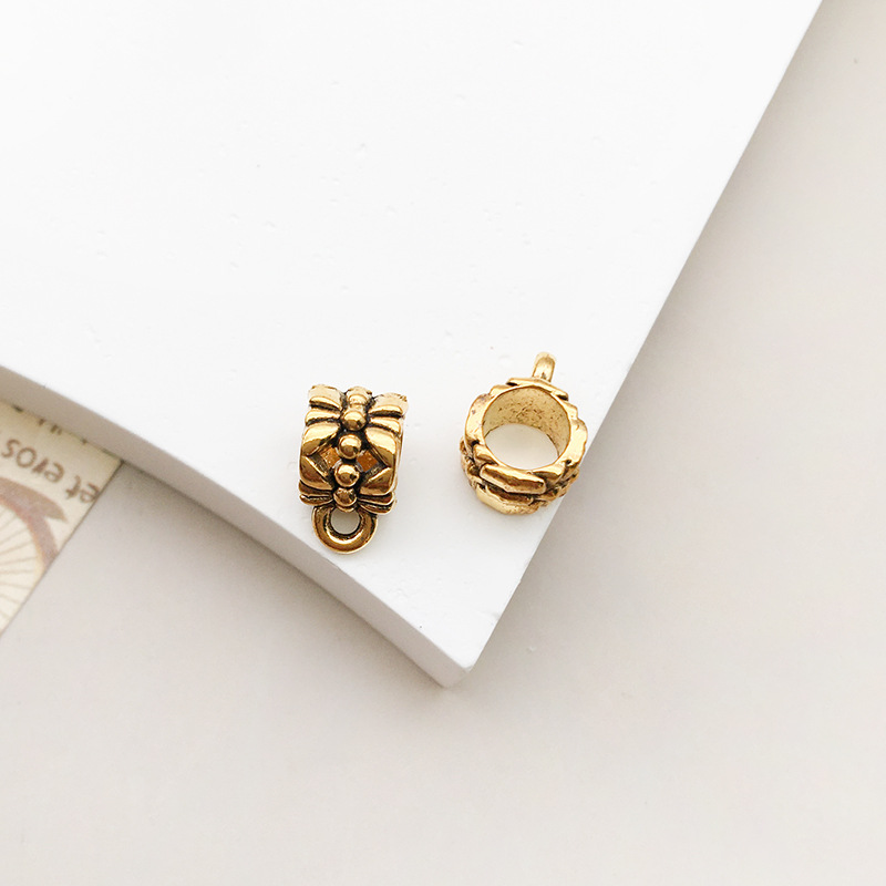 9:1 ancient gold tee hanger 6 × 10 holes 4mm-