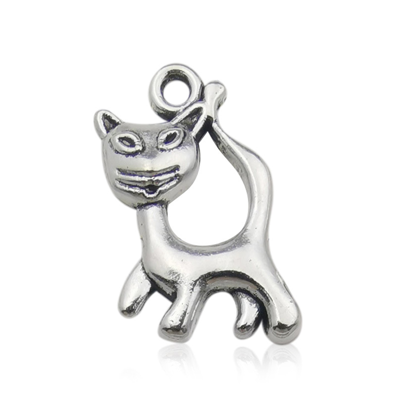 18:1 ancient silver cat 12x14mm-10870/1.1g
