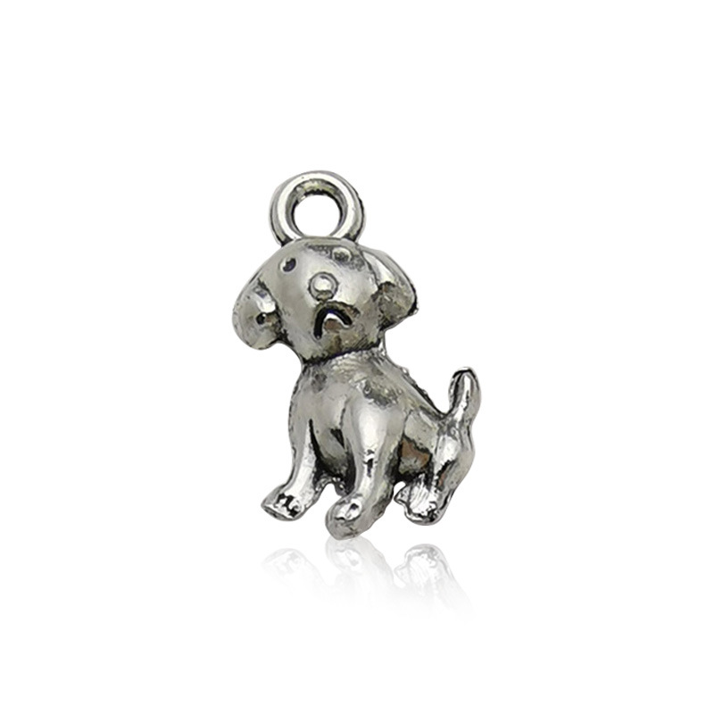 19:1 ancient silver puppy 8x15mm-11314/0.6g