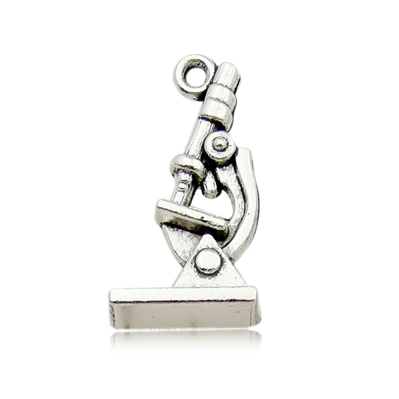 4:1 ancient silver microscope 10x19mm-10431/2.5g