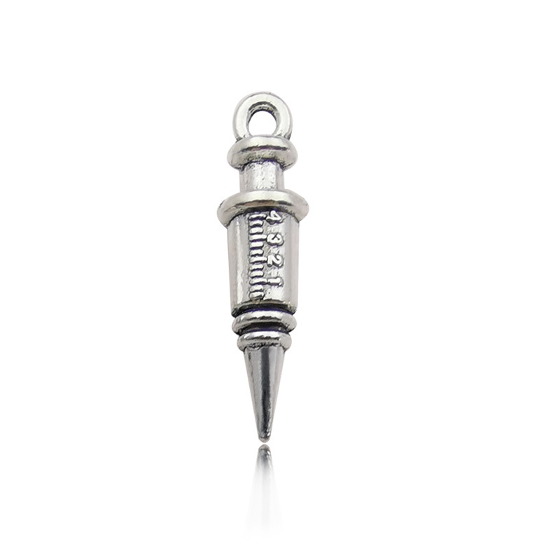 19:1 ancient silver medical syringe 6 × 24mm-10606/2.1g