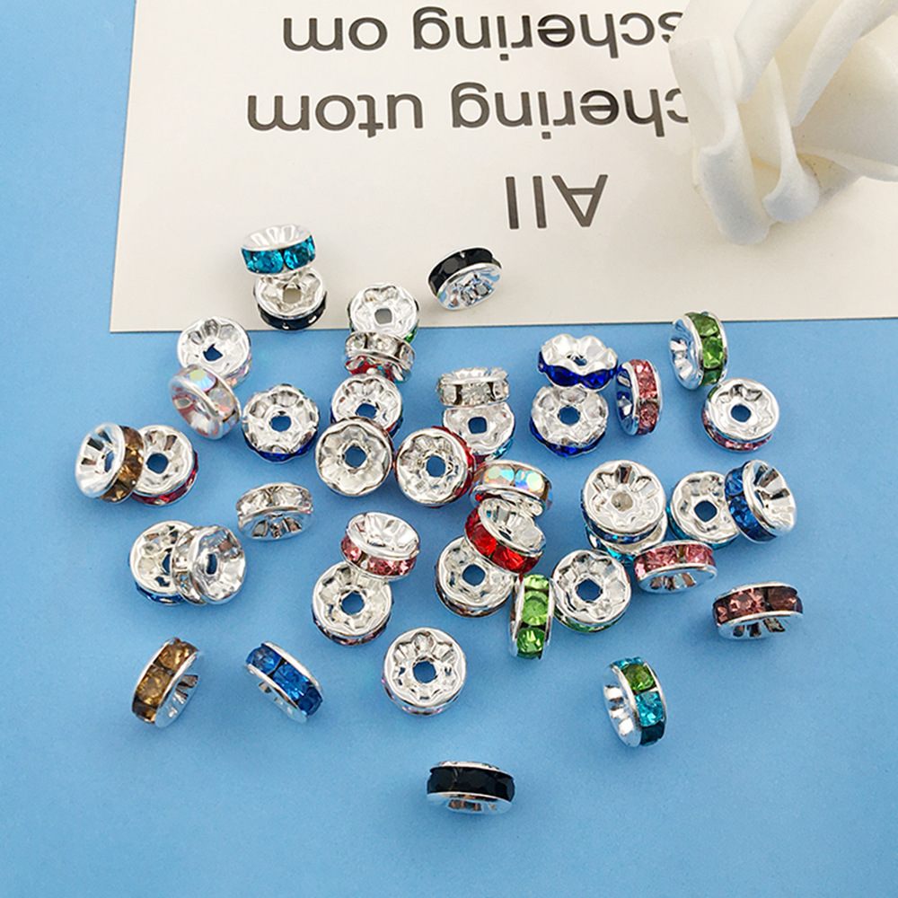 1:12 kinds of mixed 100 8mm spacer beads-HK639-23g